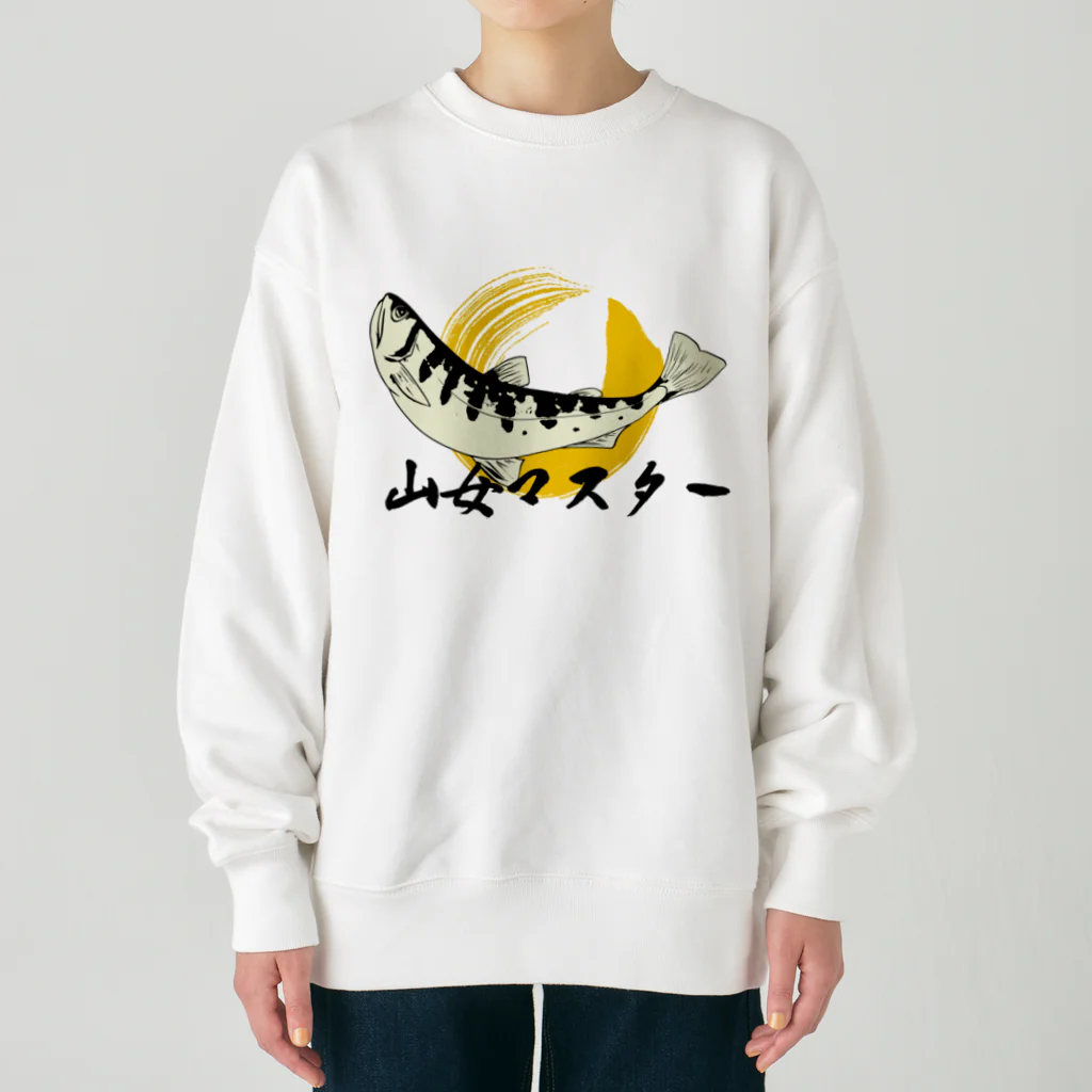 chicodeza by suzuriの山女マスター Heavyweight Crew Neck Sweatshirt