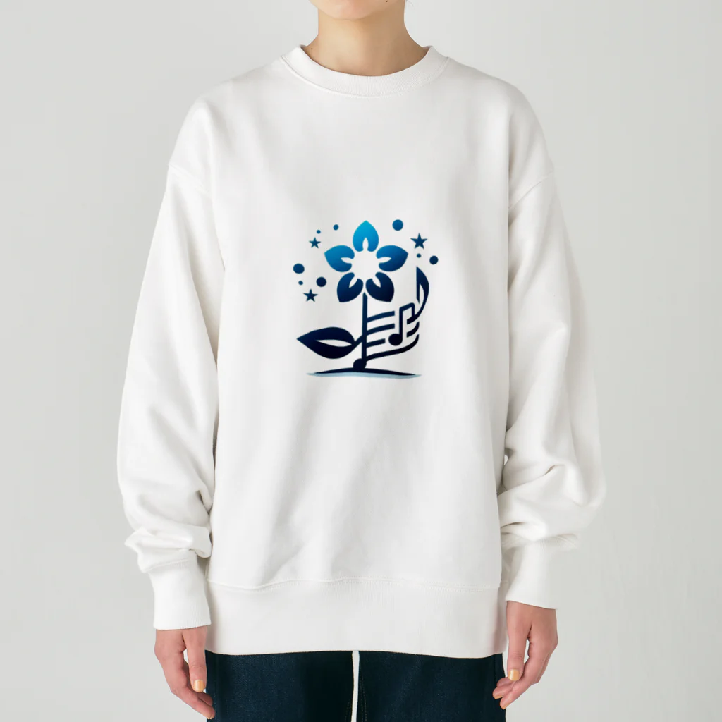 Hana＆Hana★のフラワーBGM Heavyweight Crew Neck Sweatshirt