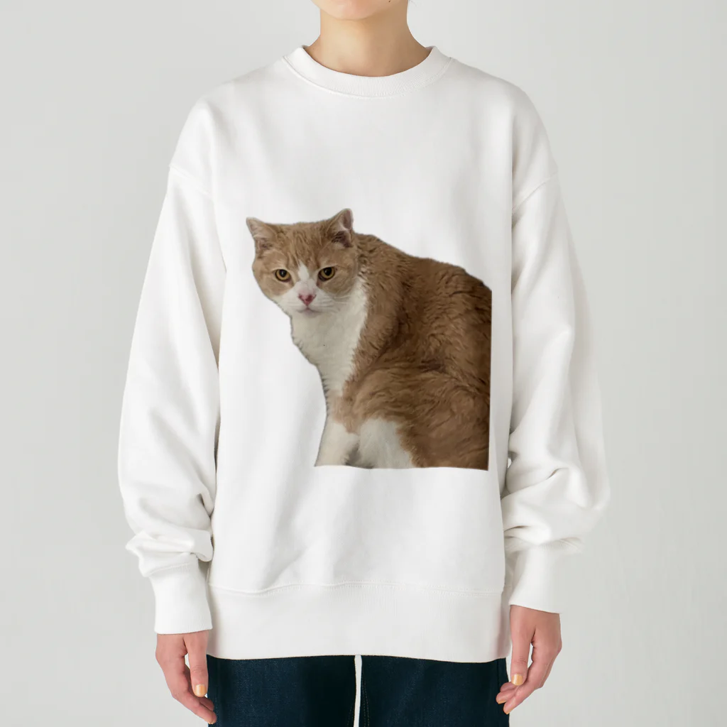 Mashlyのマシロくん猫グッズ Heavyweight Crew Neck Sweatshirt