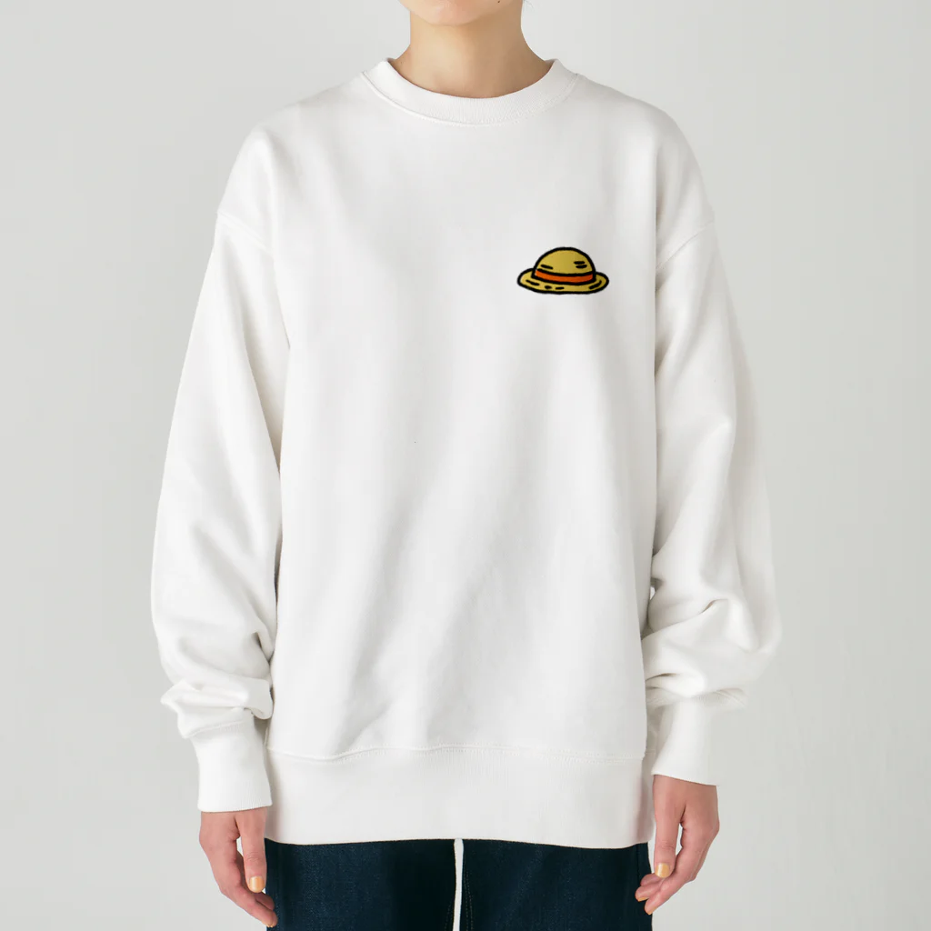 にょにょ店の麦わら帽子 Heavyweight Crew Neck Sweatshirt