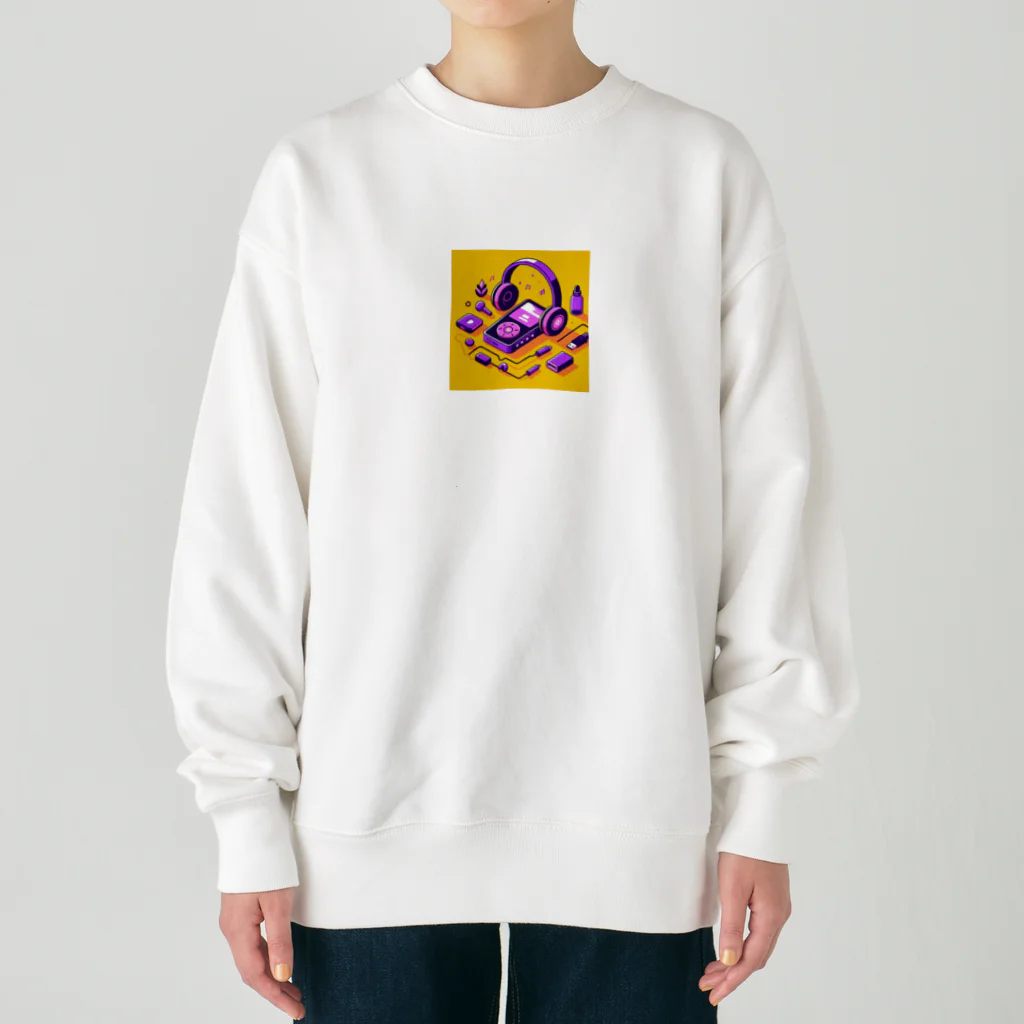 パープルルームのラッキーミュージック Heavyweight Crew Neck Sweatshirt