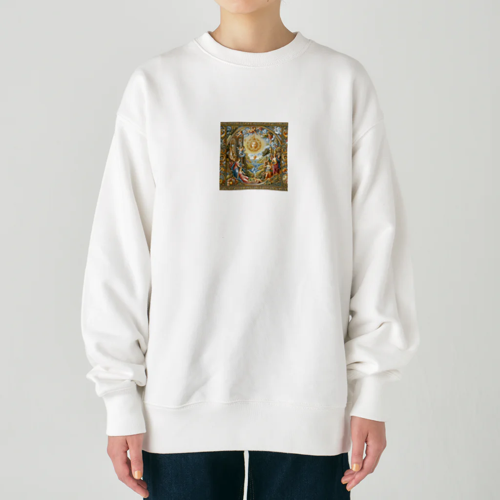 Qten369の絵画をモチーフ Heavyweight Crew Neck Sweatshirt