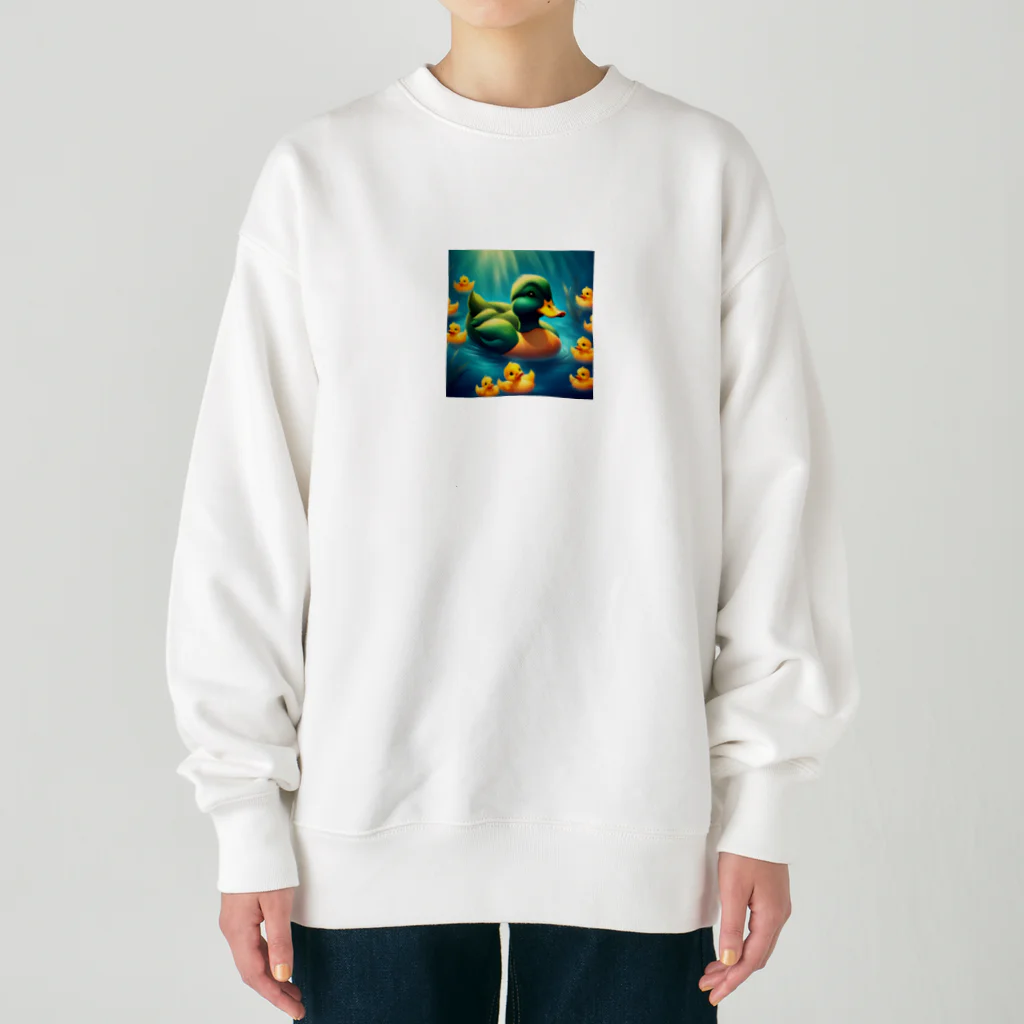 pipi_popoのアヒル Heavyweight Crew Neck Sweatshirt