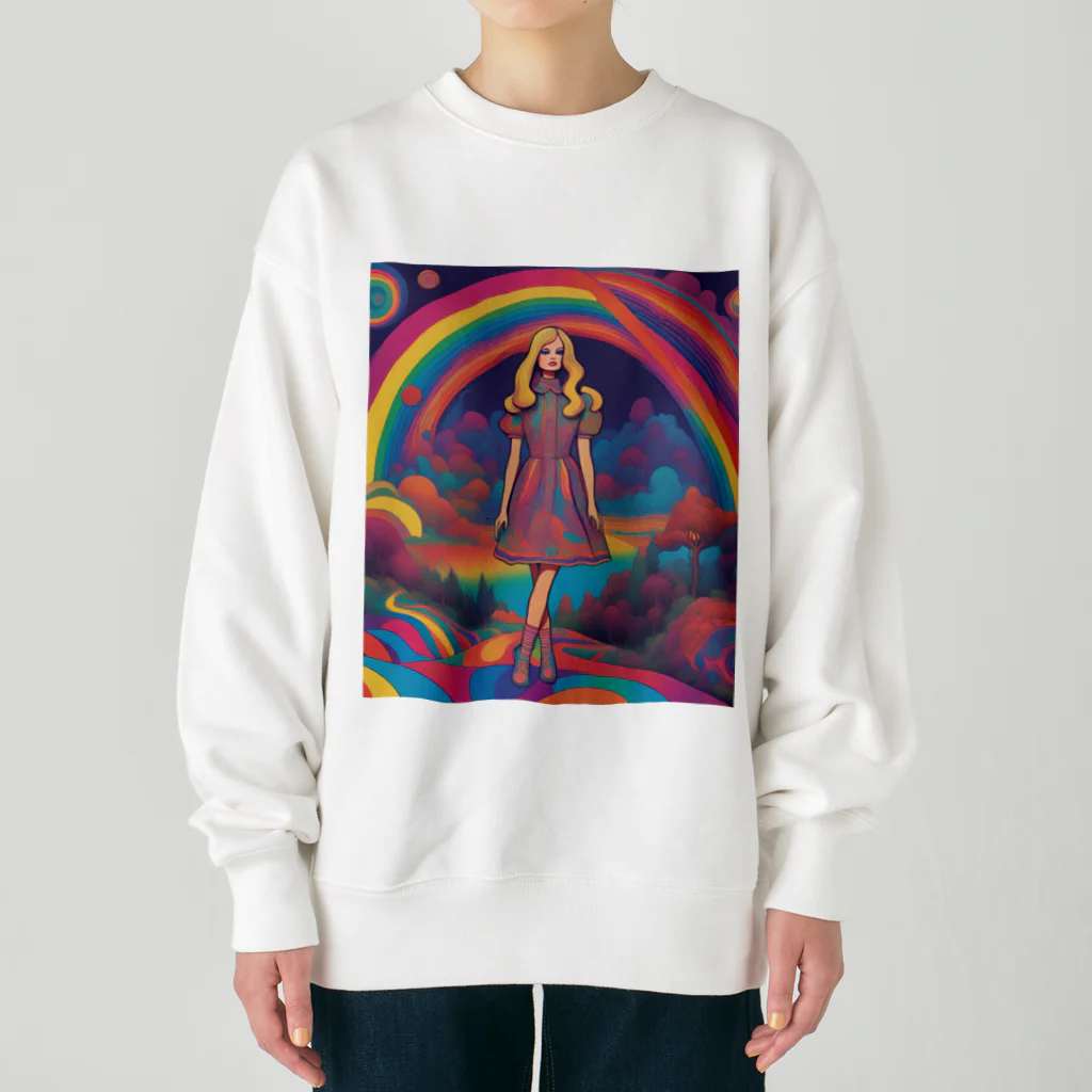 Unique Existenceのpsych girl Heavyweight Crew Neck Sweatshirt