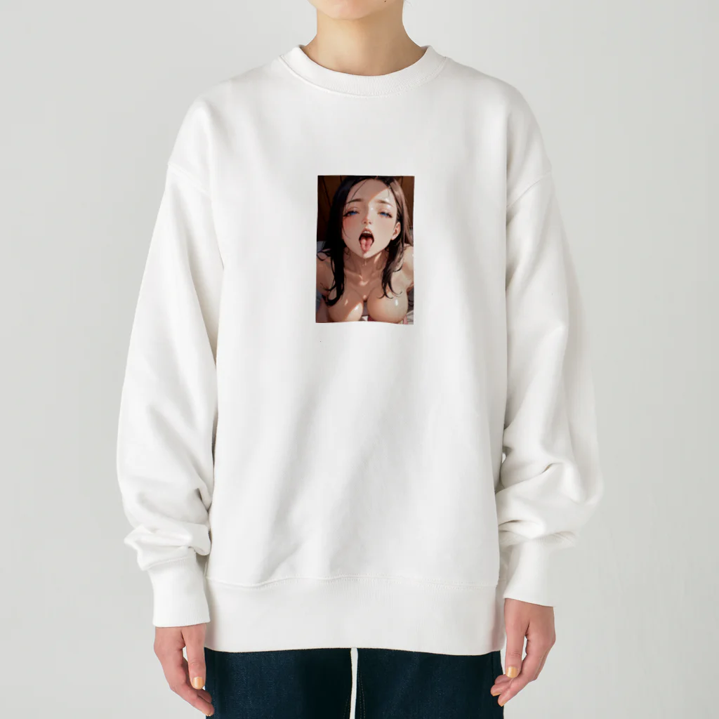 美少女学院の黒髪美少女　美鈴ちゃん４ Heavyweight Crew Neck Sweatshirt