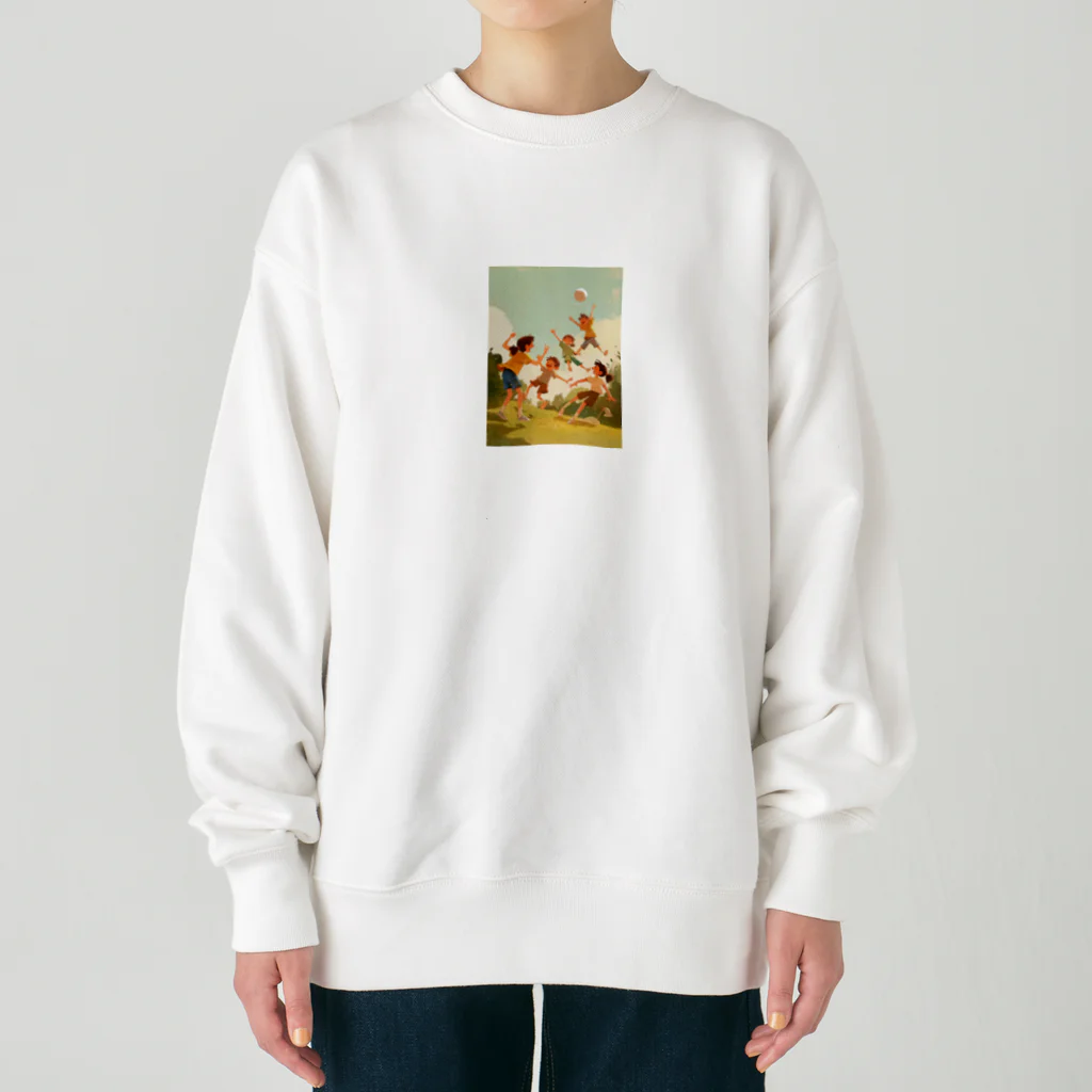 AQUAMETAVERSEの楽しそうな子供たち Heavyweight Crew Neck Sweatshirt