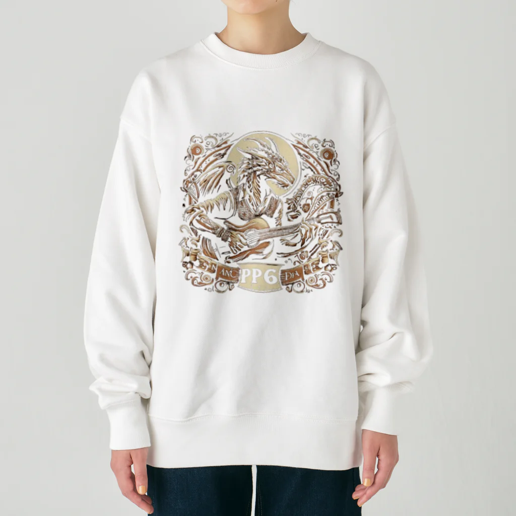 Prosperous Peony 6のPP6　ドラゴンバンドデザイン Heavyweight Crew Neck Sweatshirt