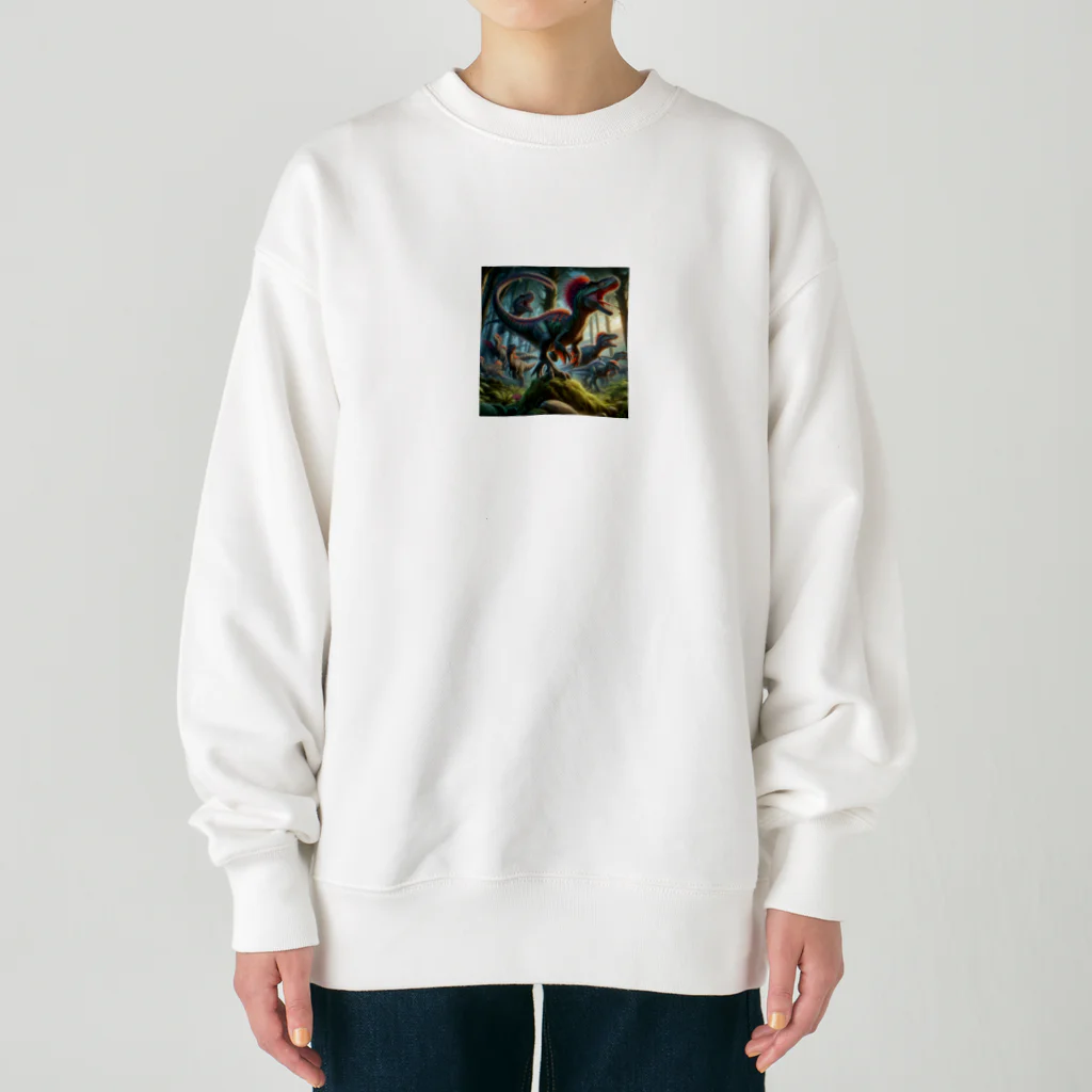 kuon3の恐竜ｓ Heavyweight Crew Neck Sweatshirt