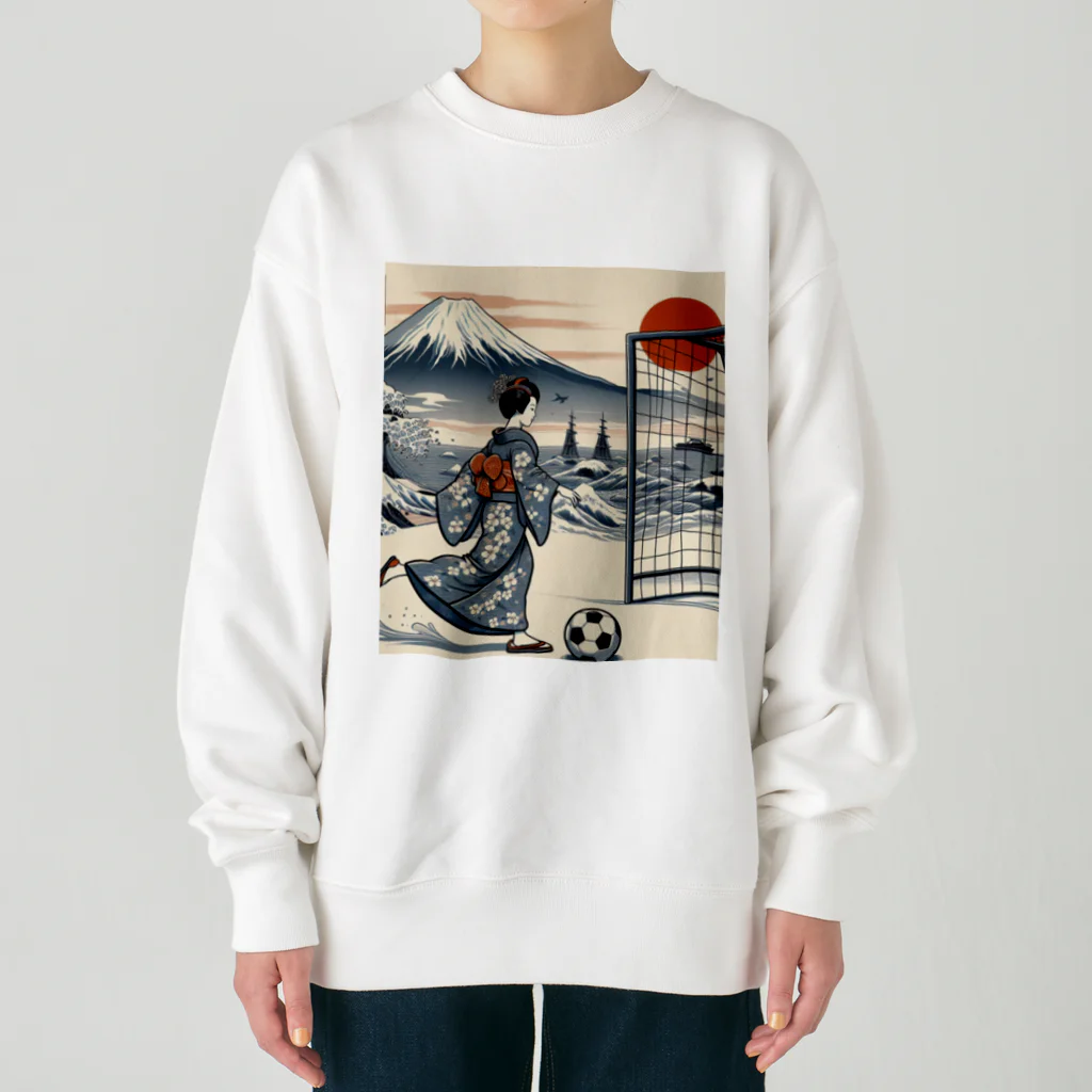 foot8の浮世絵にしてみた3 Heavyweight Crew Neck Sweatshirt