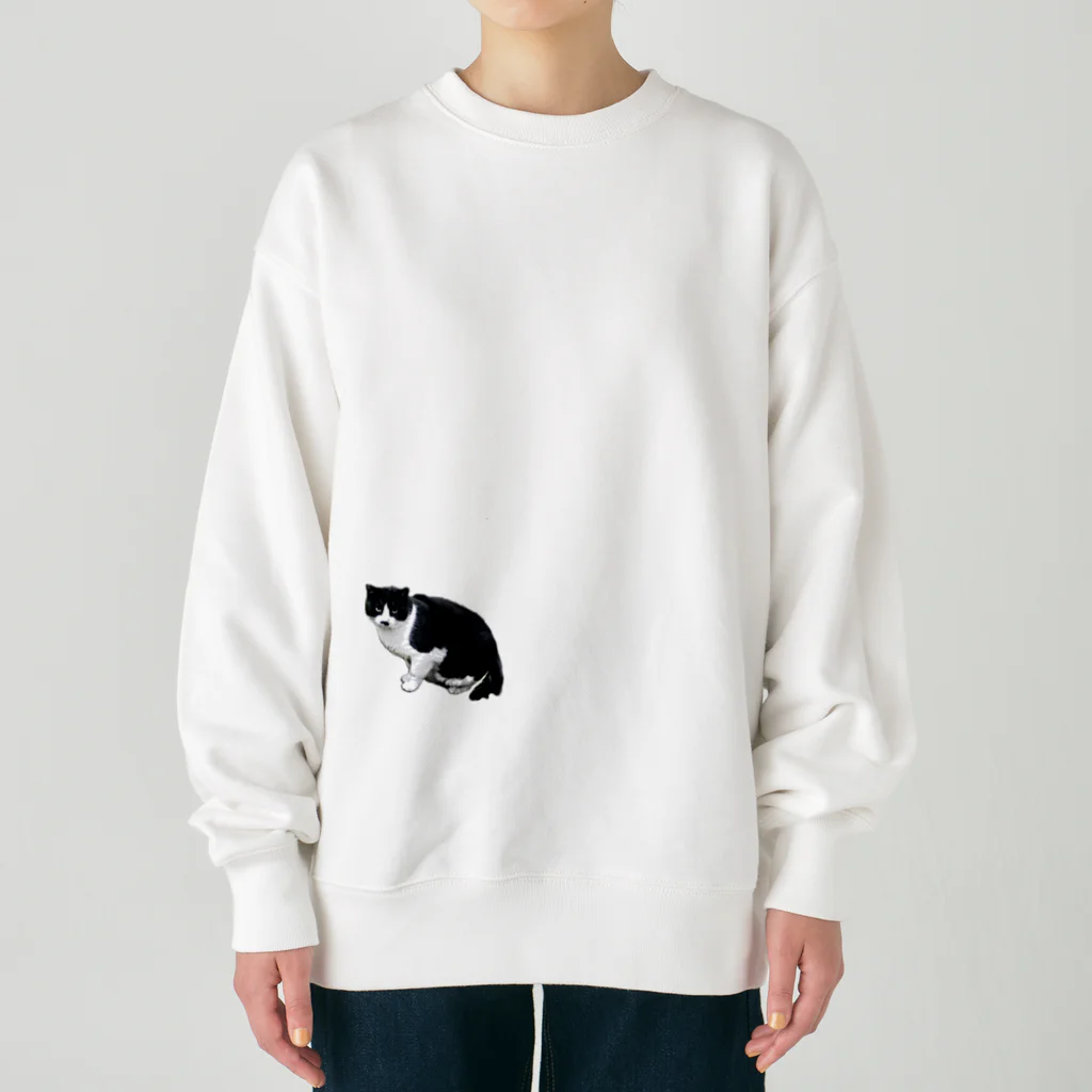 たまたまの近所の野良猫 Heavyweight Crew Neck Sweatshirt