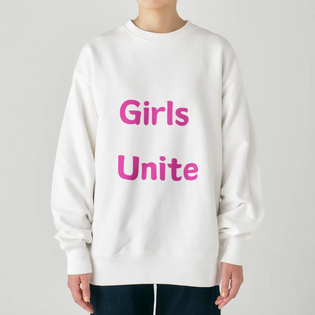 あい・まい・みぃのGirls Unite-女性たちが団結して力を合わせる言葉 ヘビーウェイトスウェット