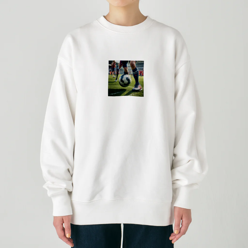 ツッキー★のピッチの上でボールキープ Heavyweight Crew Neck Sweatshirt