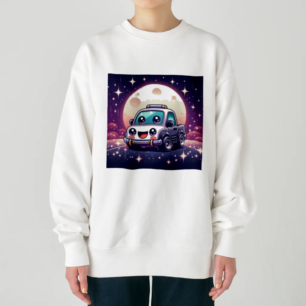 キャラクターズの可愛い車キャラクター Heavyweight Crew Neck Sweatshirt