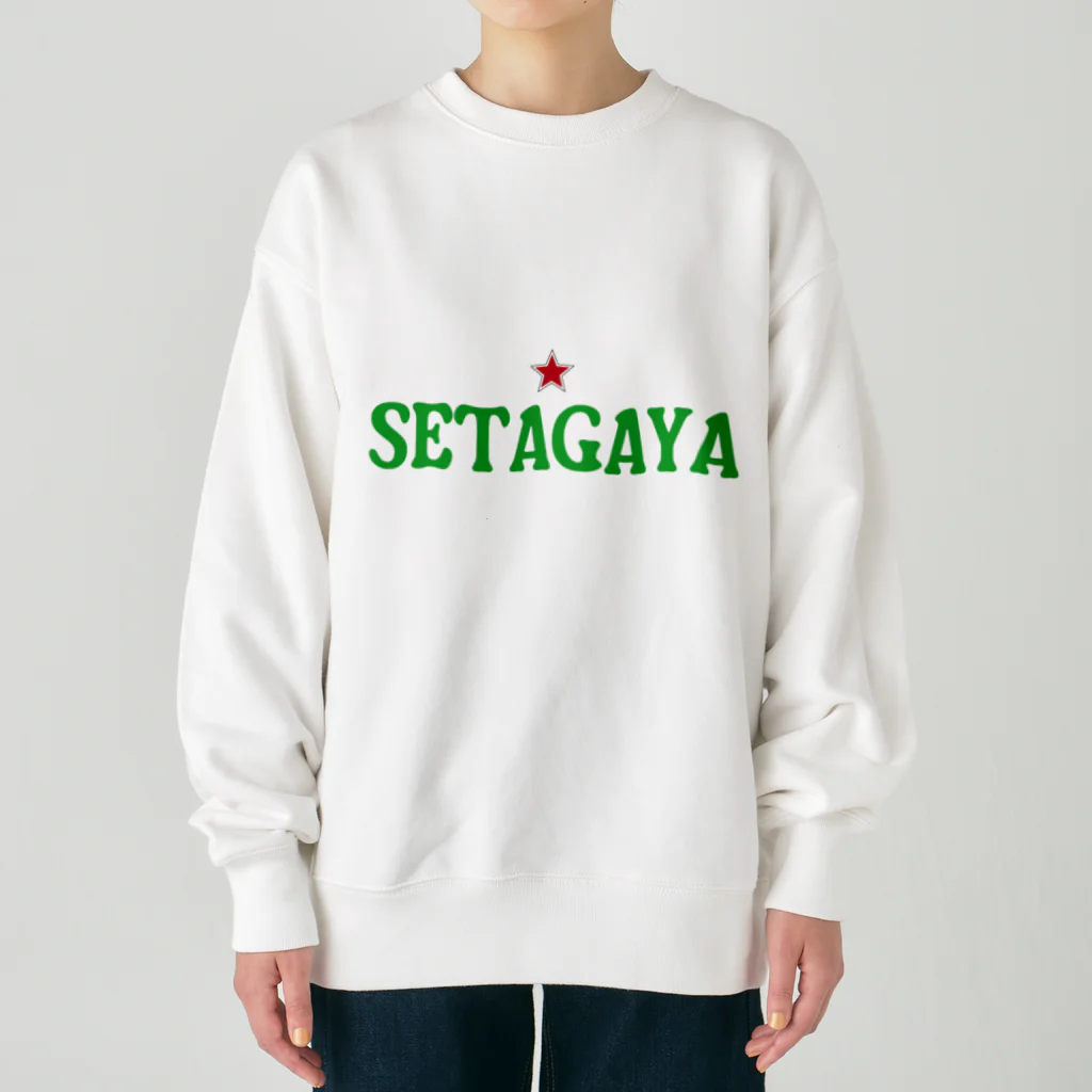 せたが屋さんの世田谷グッズ　グリーンロゴ（setagaya item） Heavyweight Crew Neck Sweatshirt