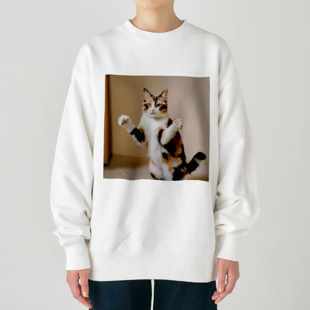 shadowshadowの三毛猫 Heavyweight Crew Neck Sweatshirt