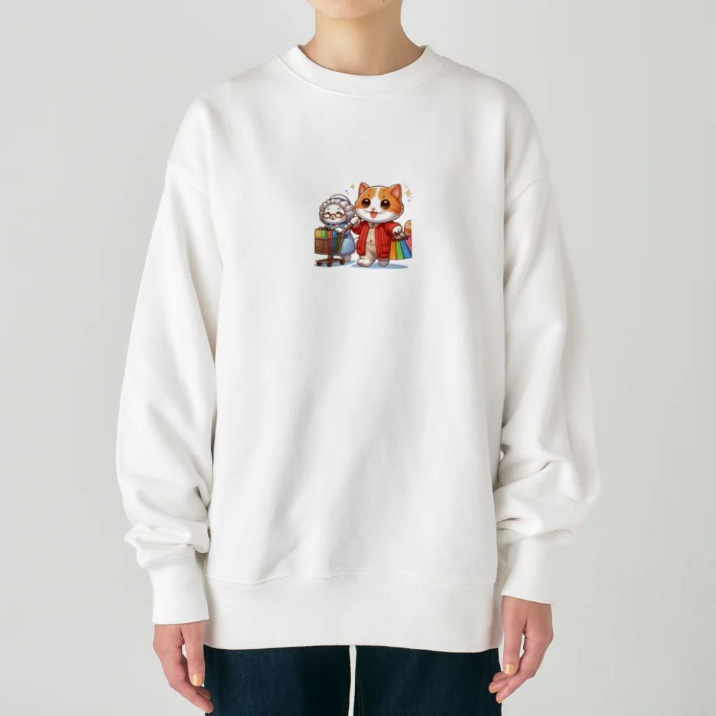 アミュペンのかわいい猫ちゃんと一緒にお買い物🐱💼  Heavyweight Crew Neck Sweatshirt