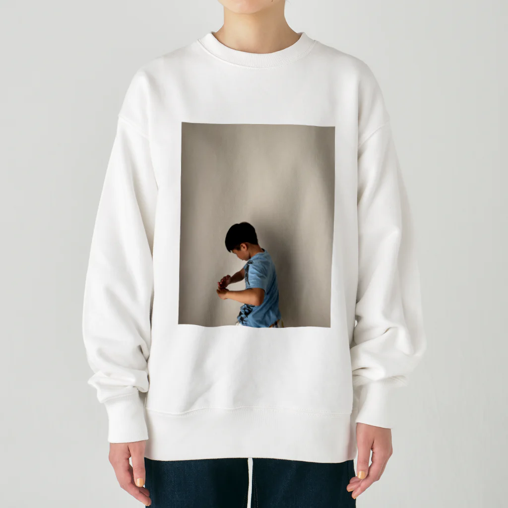 Minashのぼくのカッコいいポーズ Heavyweight Crew Neck Sweatshirt