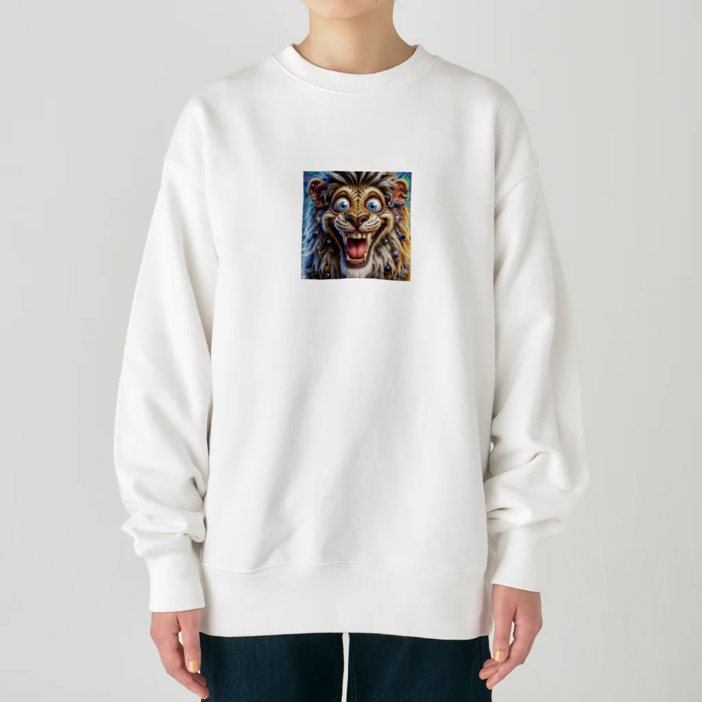 crazy_x_crazyのクレイジーライオン Heavyweight Crew Neck Sweatshirt