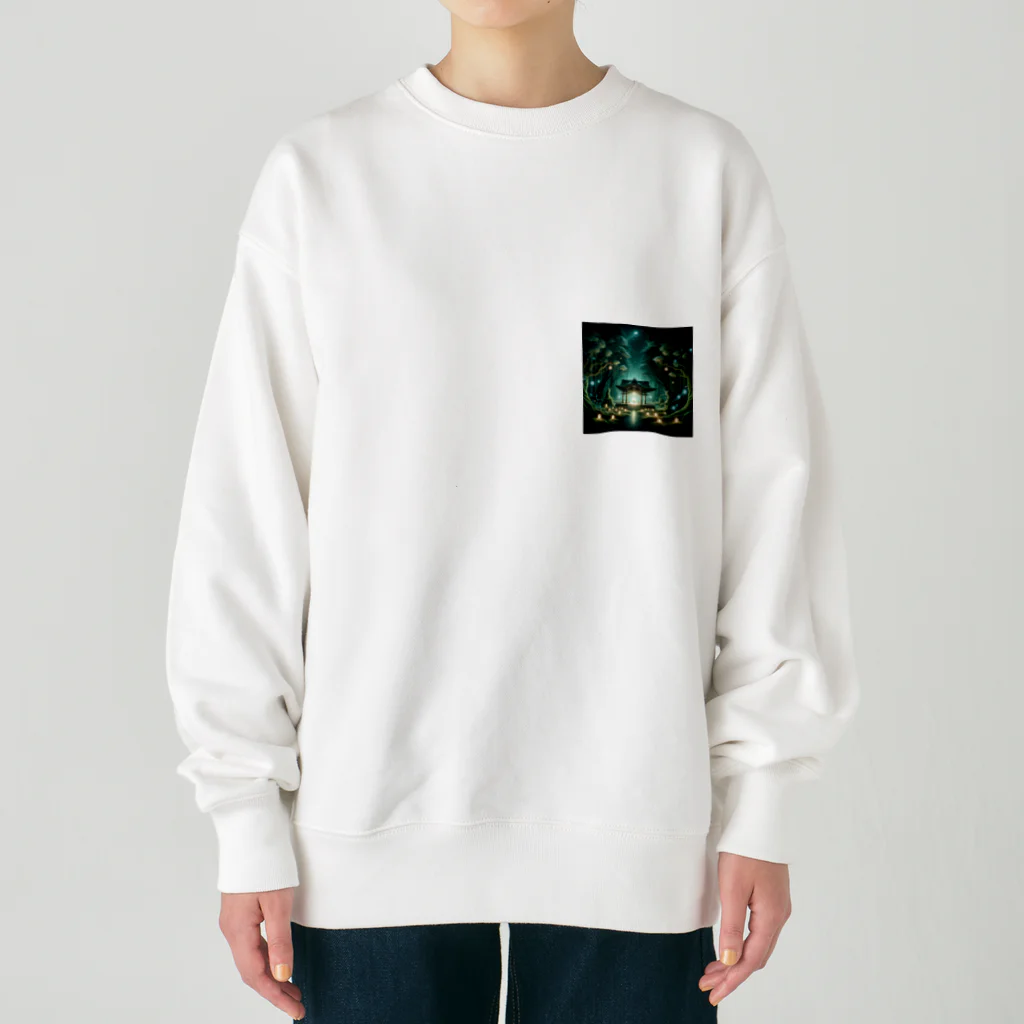 miuhaduの「幻想の森と神秘の社」 Heavyweight Crew Neck Sweatshirt