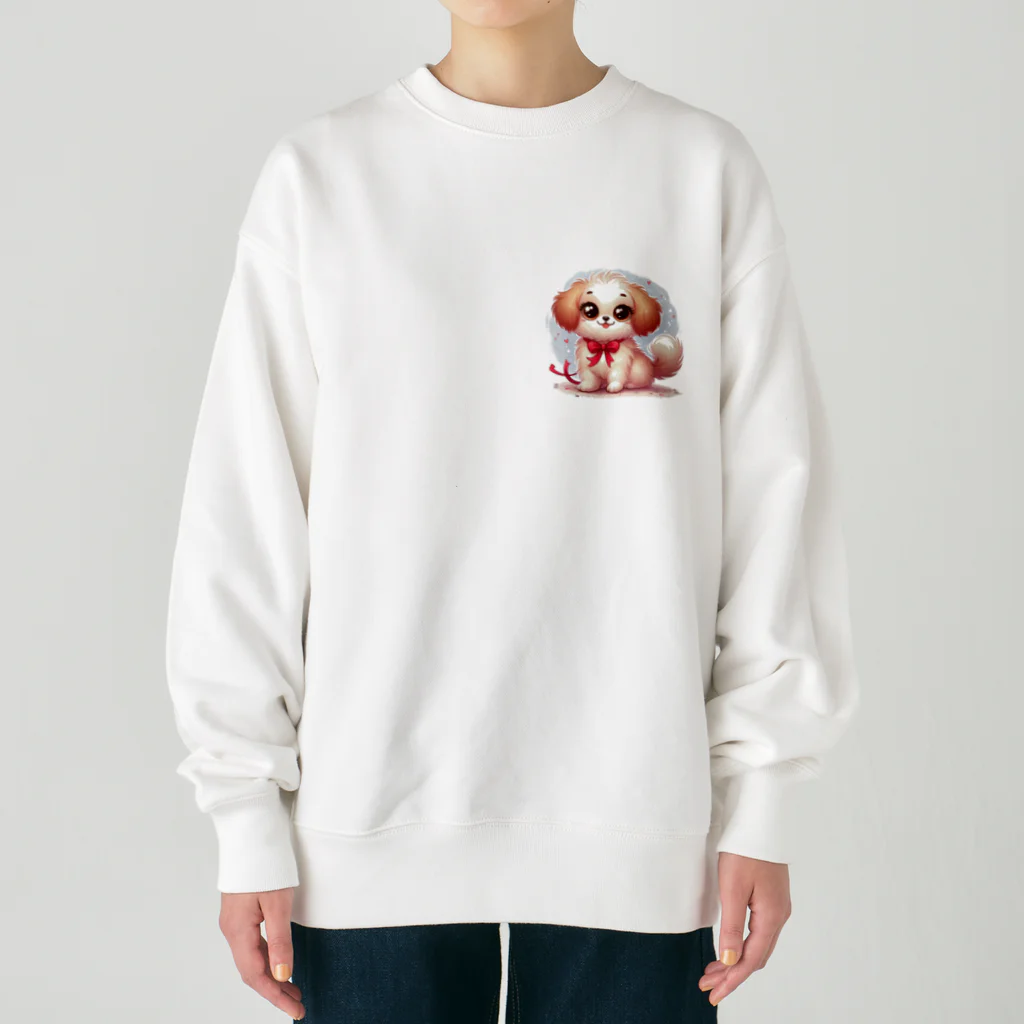 nanaの癒しのわんちゃんグッズ Heavyweight Crew Neck Sweatshirt