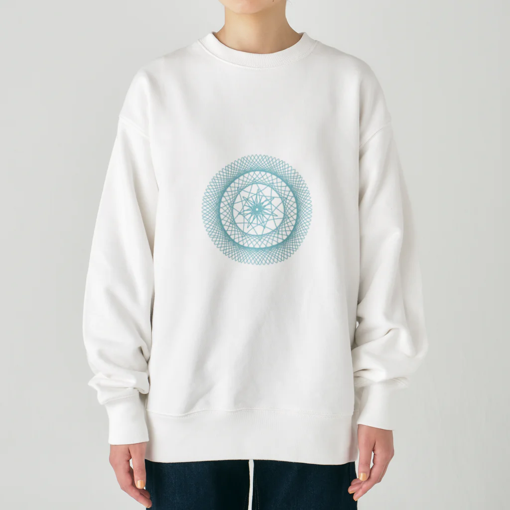 美詞の店の神聖幾何学模様風✨bl2 Heavyweight Crew Neck Sweatshirt