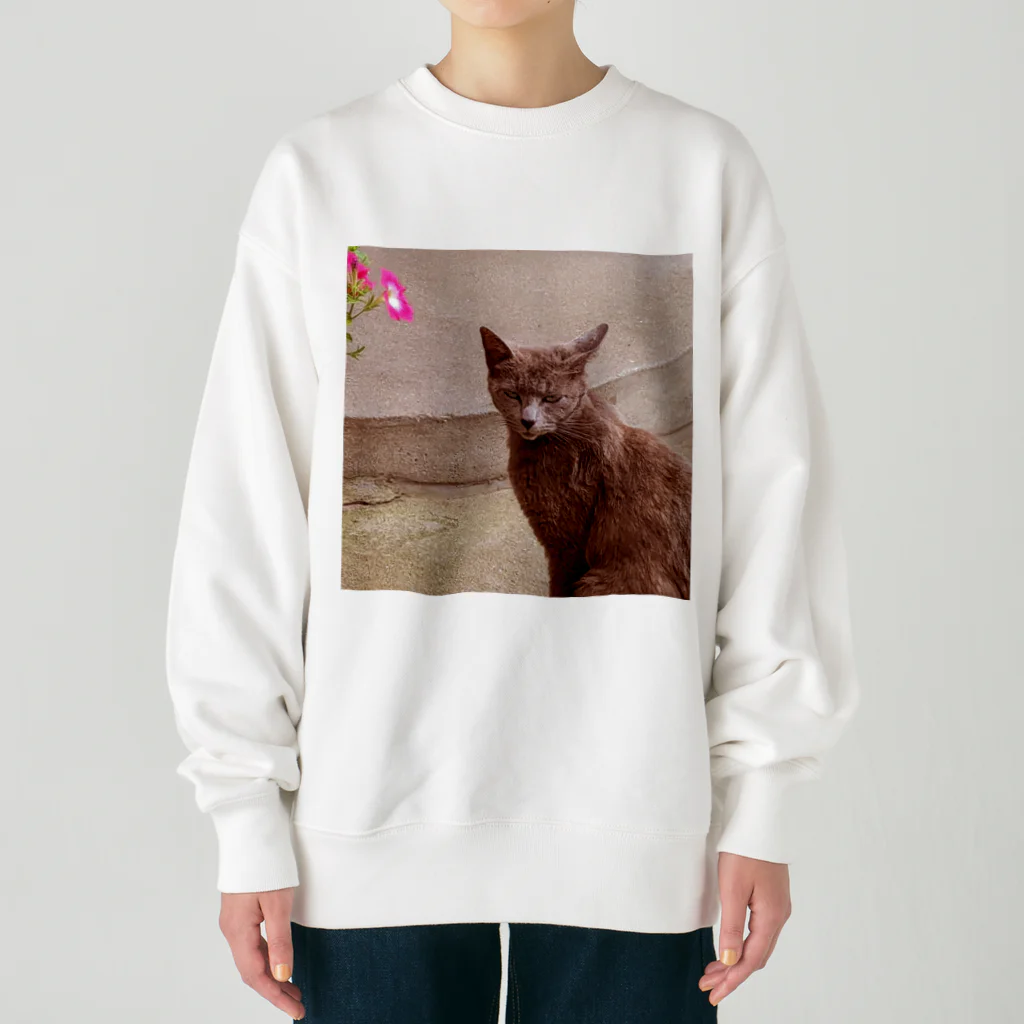 🐱(*ΦωΦ*)の猫🐱 Heavyweight Crew Neck Sweatshirt