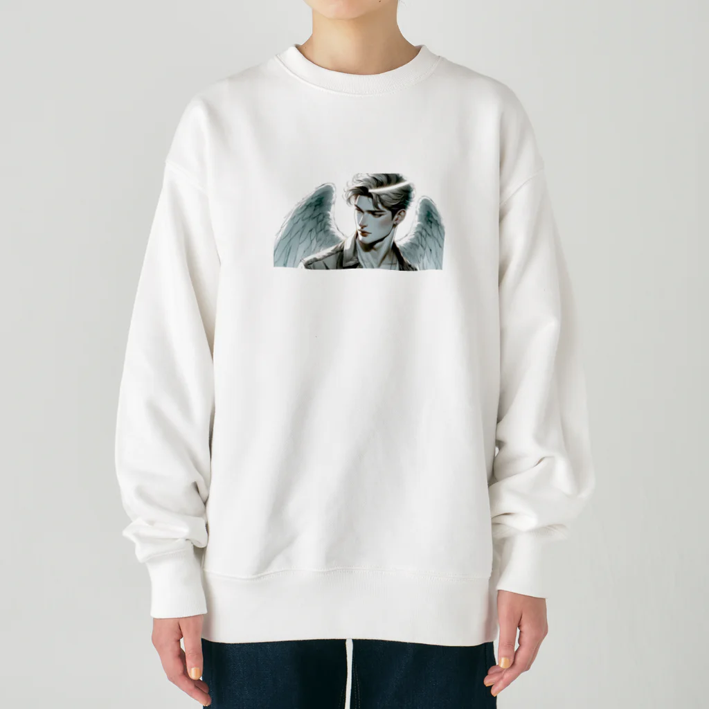 Jonnybanbanの新感覚スタイルのイケメン天使 Heavyweight Crew Neck Sweatshirt