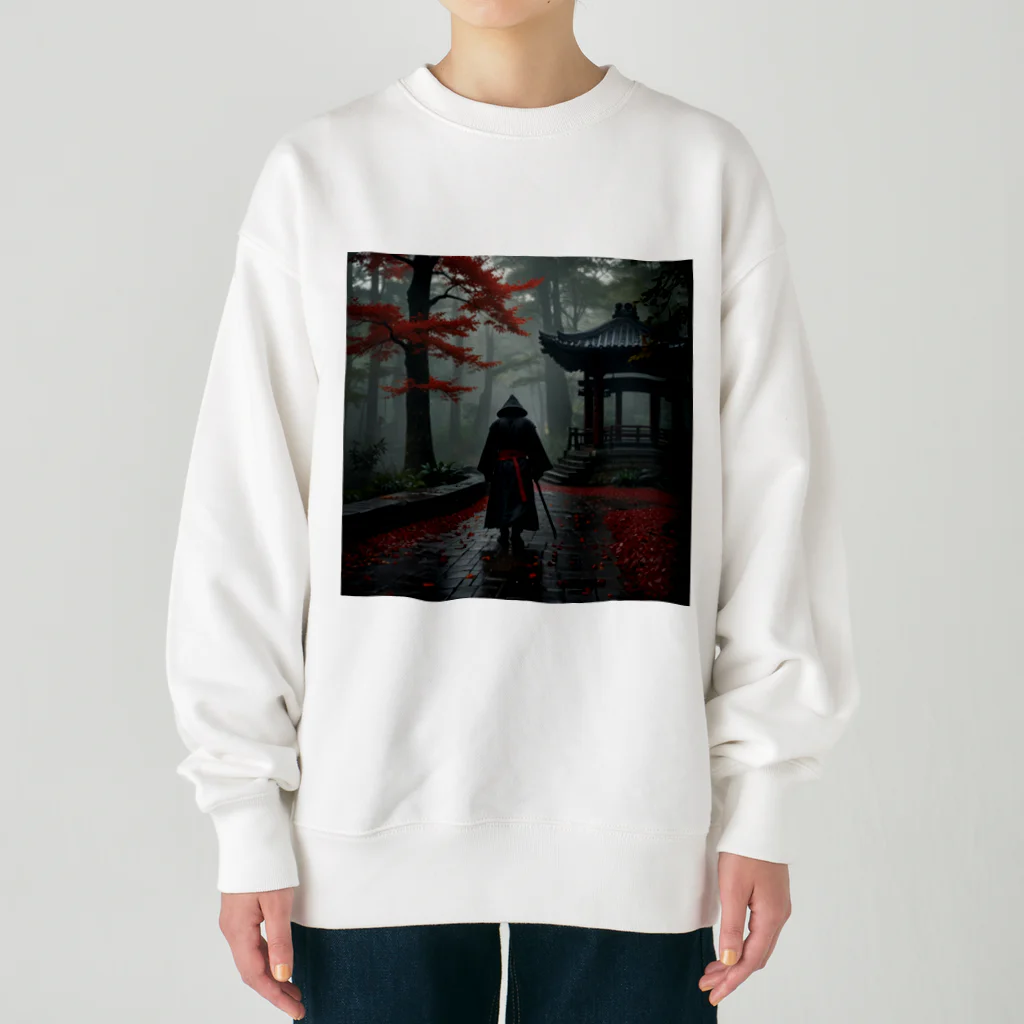 中村マコトの雨の中の侍2 Heavyweight Crew Neck Sweatshirt