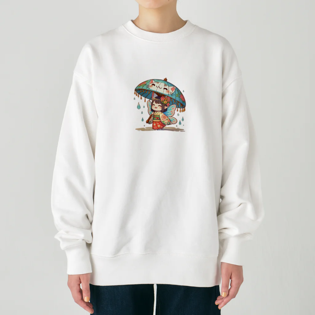 bona fideの開運招き猫　みこ Heavyweight Crew Neck Sweatshirt