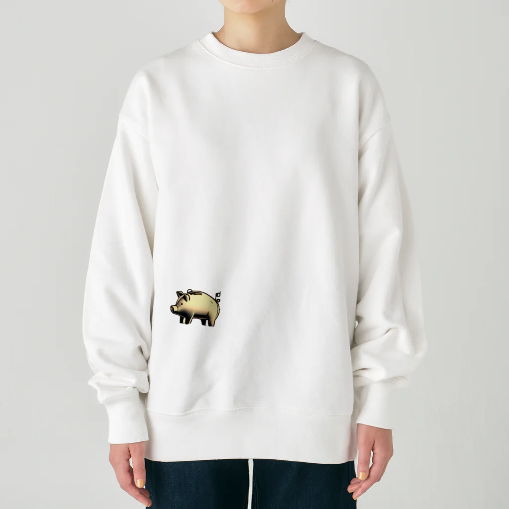 NaROOMの幸せのブタさん🐖💗 -ブロンズ Heavyweight Crew Neck Sweatshirt