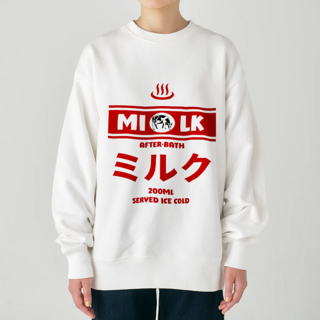 Stylo Tee Shopの温泉牛乳のミルク♨ Heavyweight Crew Neck Sweatshirt