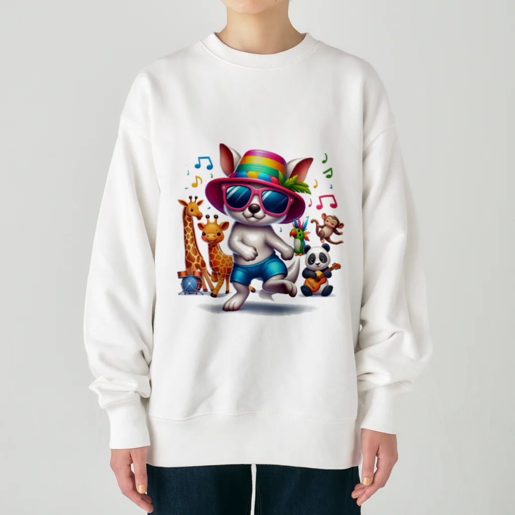 パカオのダンシングアニマル Heavyweight Crew Neck Sweatshirt