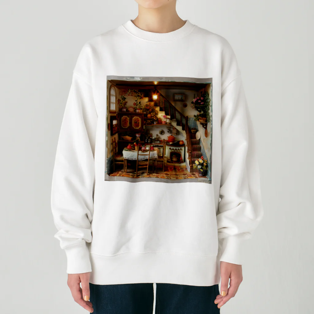 AQUAMETAVERSEのミニチﾕアハウスの世界　なでしこ1478 Heavyweight Crew Neck Sweatshirt