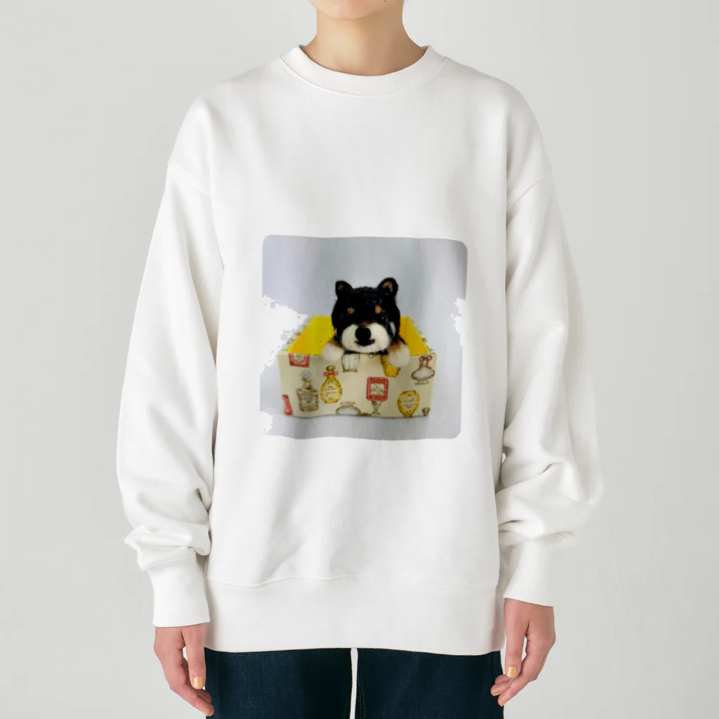 黒柴むさし君の黒柴むさし Heavyweight Crew Neck Sweatshirt