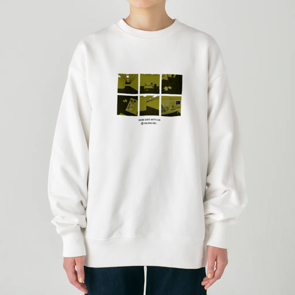 akupunyagaramのANJING INC. MERCH / Pixelated version ヘビーウェイトスウェット