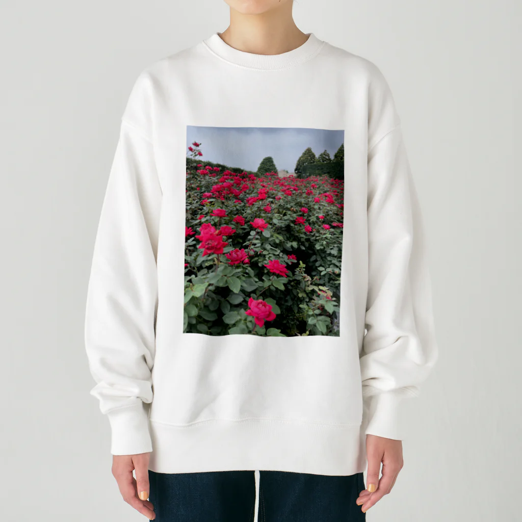 癒しの空間のバラ Heavyweight Crew Neck Sweatshirt