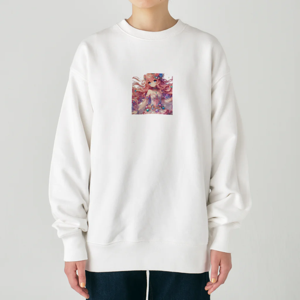 surasuramusumeのスライム娘「ジェム」 Heavyweight Crew Neck Sweatshirt