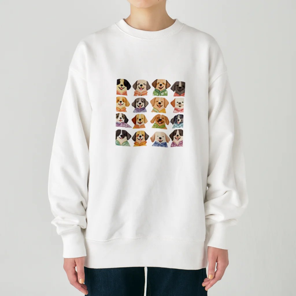 ハワイライフのアロハシャツ犬 Heavyweight Crew Neck Sweatshirt