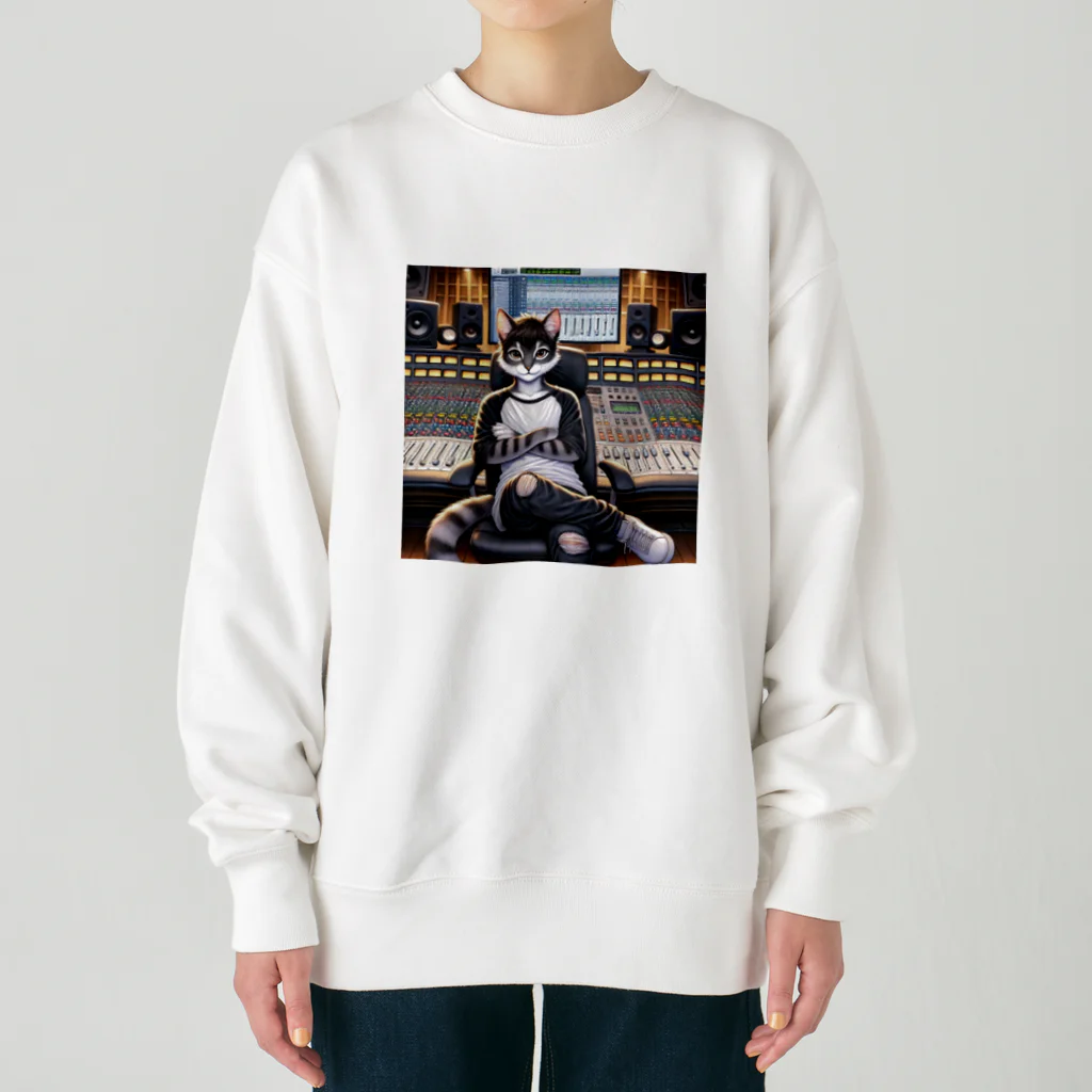 ２５GoodsShopのミキサー猫A Heavyweight Crew Neck Sweatshirt