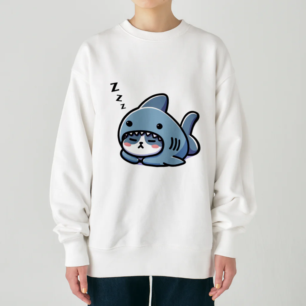 きぐるみあにまるず！のすやすや着ぐるみネコ Heavyweight Crew Neck Sweatshirt