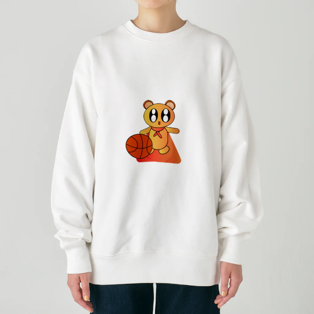 Asnanala(蓮華庵）のひーろーなん君（バスケ） Heavyweight Crew Neck Sweatshirt