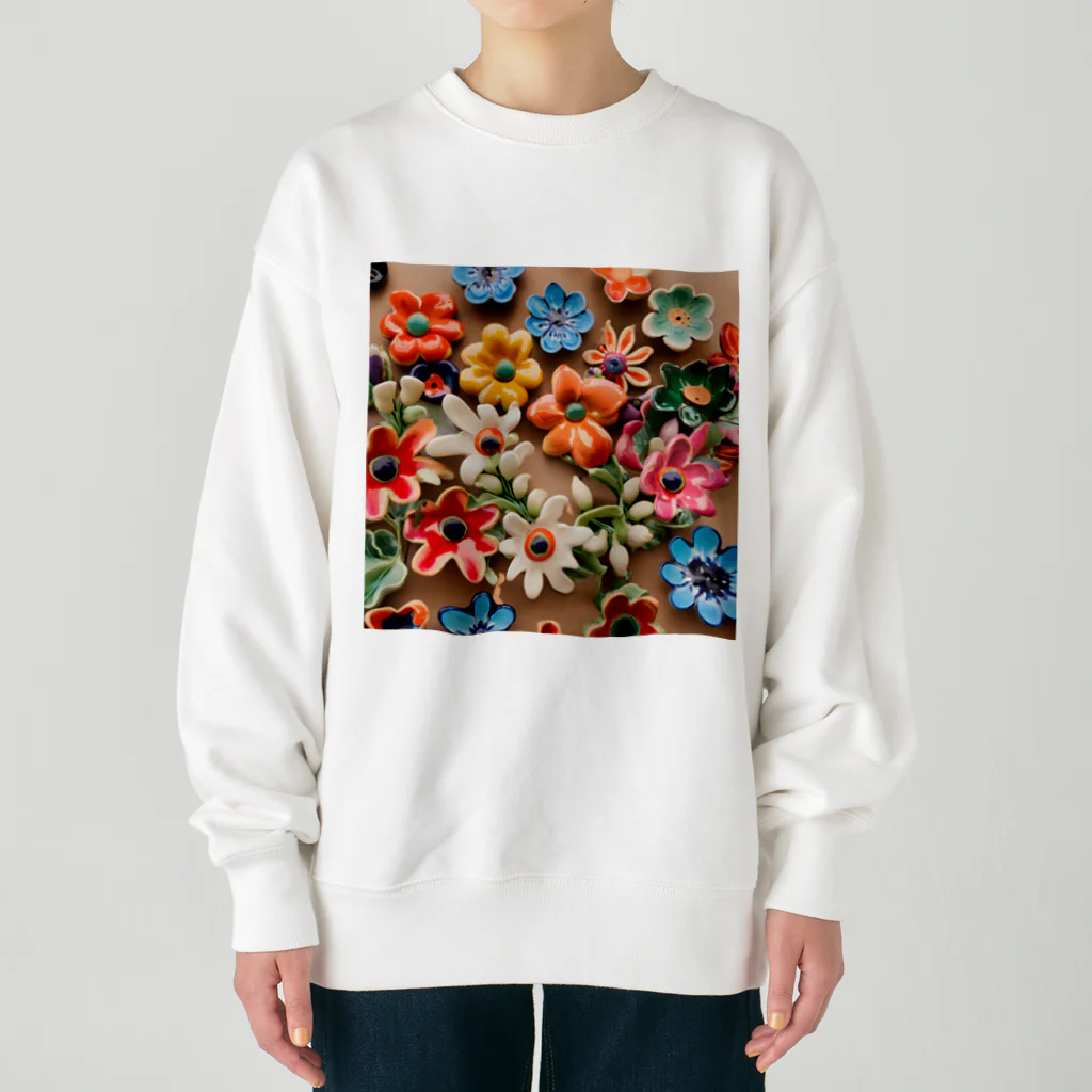 HOSHI-TANEKO🌠の🌺かわいいアクセサリーたち✨ Heavyweight Crew Neck Sweatshirt