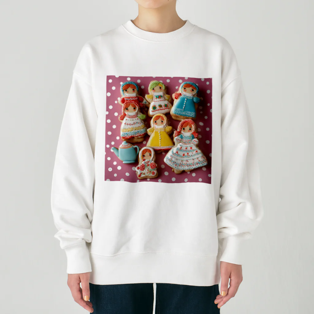 HOSHI-TANEKO🌠の🍰おやつの時間だよ～🫖✨ Heavyweight Crew Neck Sweatshirt