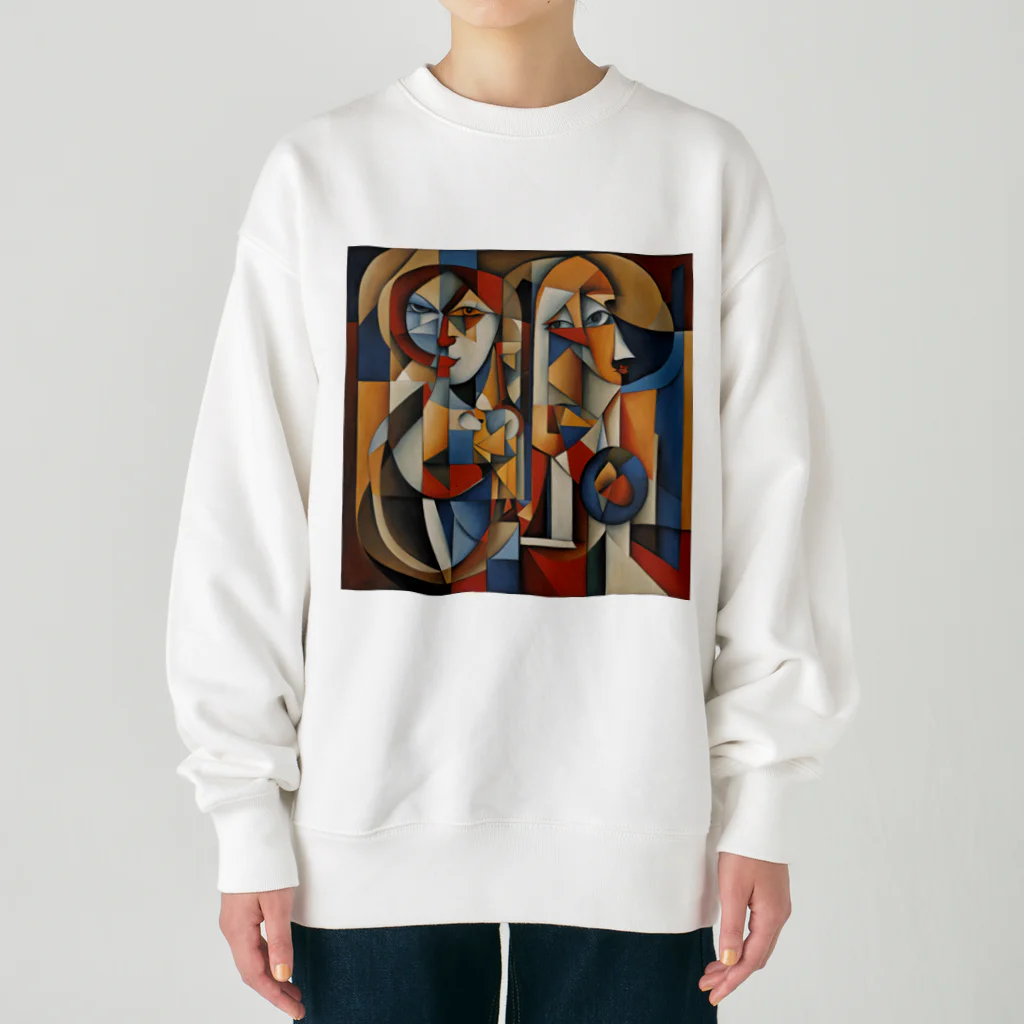 8890のキュビズム Heavyweight Crew Neck Sweatshirt