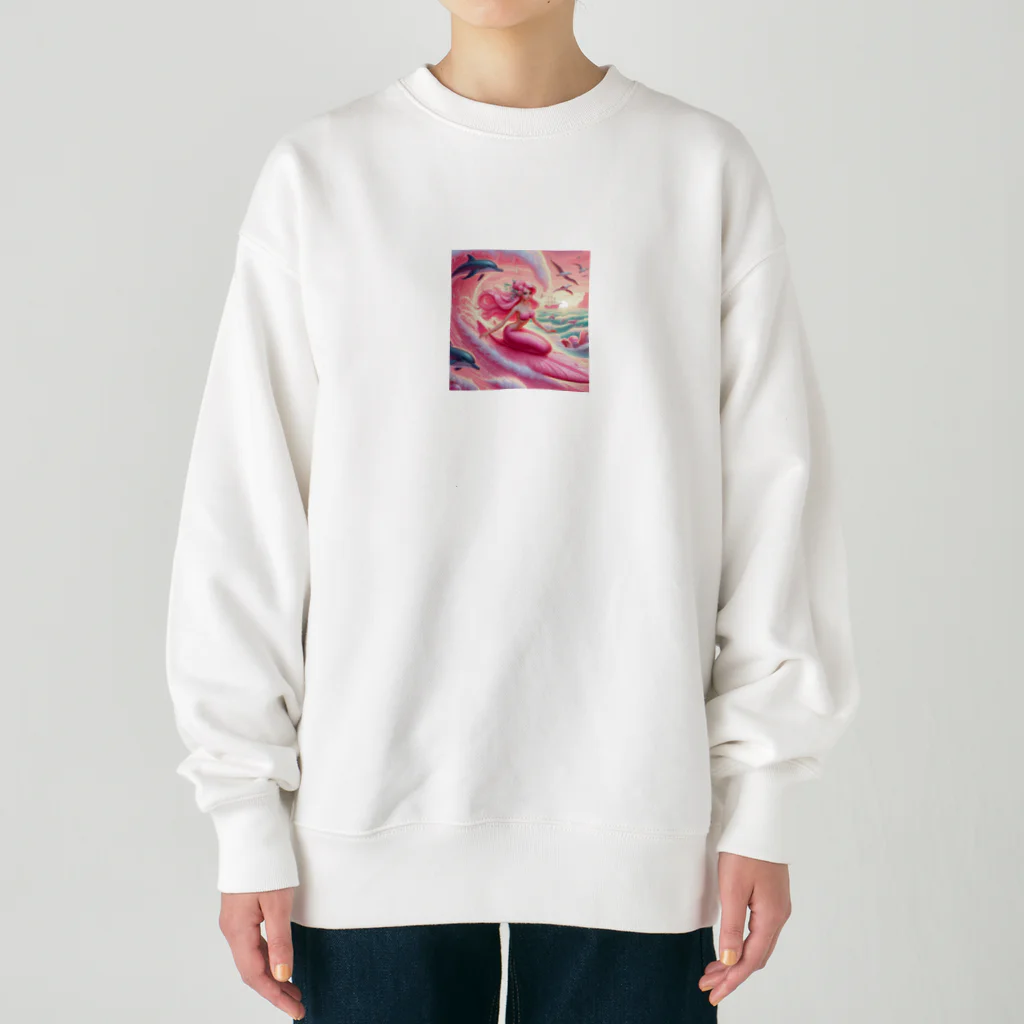 pinkgalmermaidのセクシーマーメイドサーフィン3 Heavyweight Crew Neck Sweatshirt