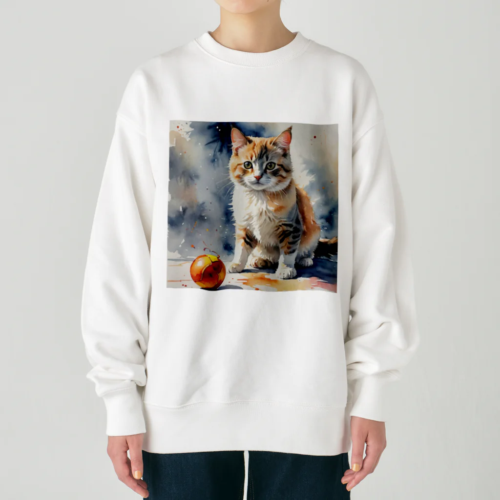 itikiのかわいいネコちゃん　 Heavyweight Crew Neck Sweatshirt