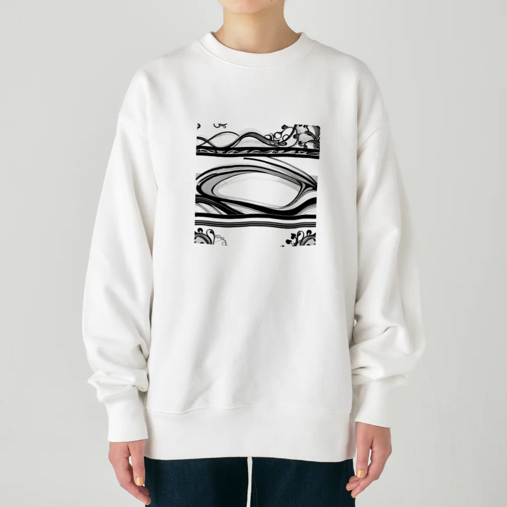 ZZRR12の波紋模様 Heavyweight Crew Neck Sweatshirt