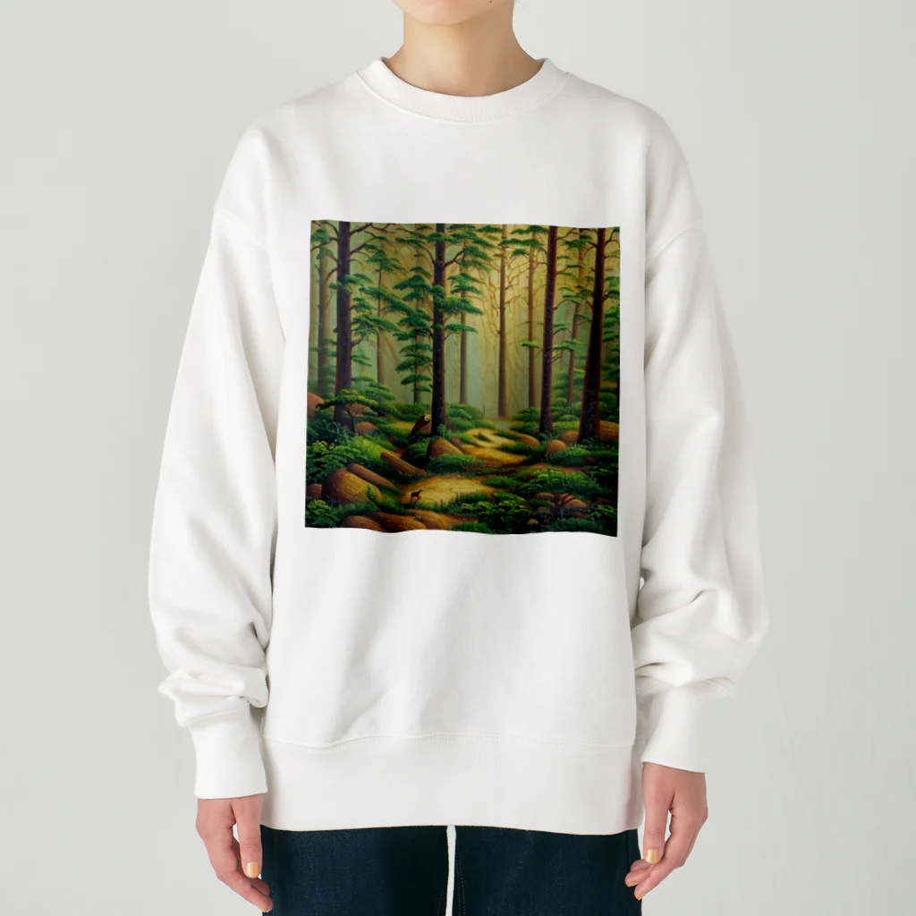 positive_poem05の森の中で創作活動 Heavyweight Crew Neck Sweatshirt