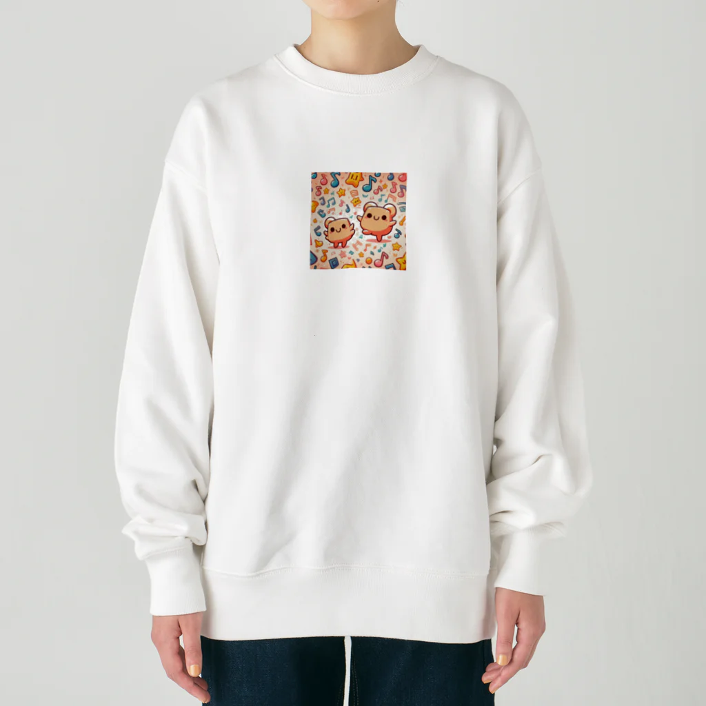 フルヤの音楽と喜びの不思議キャラクター Heavyweight Crew Neck Sweatshirt