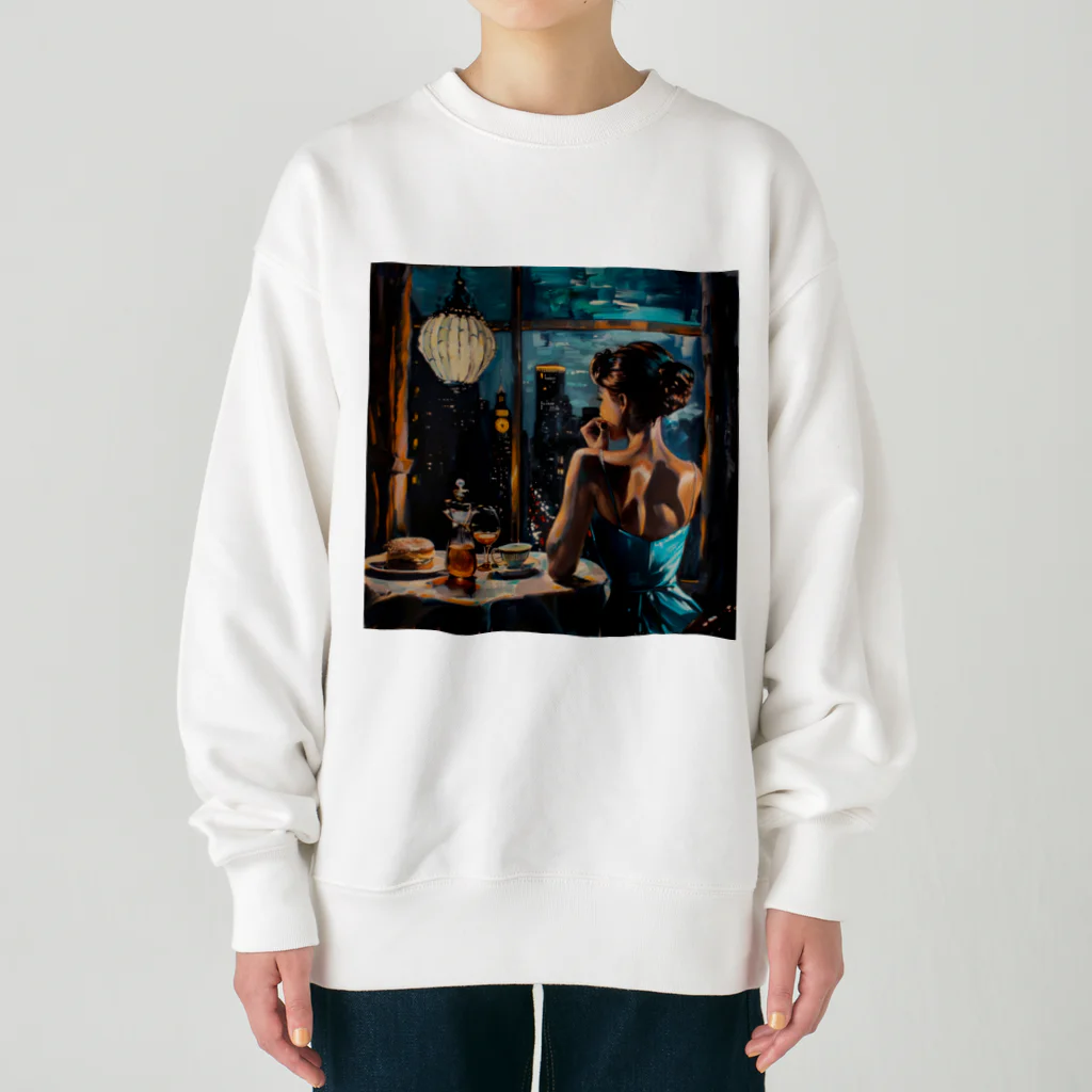 AQUAMETAVERSEの夕暮れ・寛ぎの時間　Tomoe bb 2712 Heavyweight Crew Neck Sweatshirt